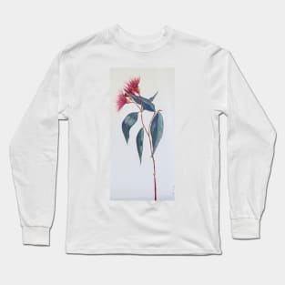 Red Gumnut flower Stem Long Sleeve T-Shirt